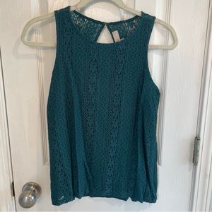 Loft lace tank top shell. Size XS